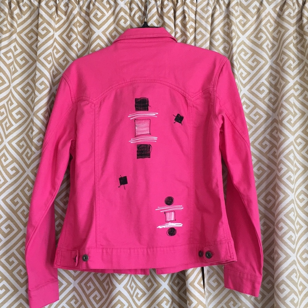 Pink denim jacket - Picture 2 of 3